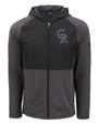 Colorado Rockies Cutter & Buck Peshastin Fleece Recycled Mens Hybrid Jacket BLH_MANN_HG 1