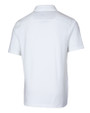 Carolina Panthers Cutter & Buck Advantage Tri-Blend Jersey Mens Big and Tall Pocket Polo White Mannequin Back