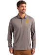 Pittsburgh Pirates Cutter & Buck Coastline Epic Comfort Recycled Mens Long Sleeve Polo Elemental Grey Front