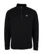 New Orleans Saints Cutter & Buck Big & Tall Coastal Half-Zip Black Mannequin