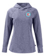 Chicago Fire FC Cutter & Buck Adapt Knit Recycled Womens Heathered Hooded Pullover NVH_MANN_HG 1