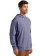 St. Louis City SC Cutter & Buck Adapt Knit Recycled Mens Heathered Hooded Pullover Navy Blue Heather Side