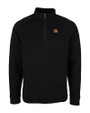 Cincinnati Bengals Cutter & Buck Big & Tall Coastal Half-Zip Black Mannequin