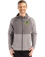 Nashville SC Cutter & Buck Peshastin Fleece Recycled Mens Hybrid Jacket Elemental Grey Heather Front