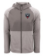 D.C. United Cutter & Buck Peshastin Fleece Recycled Mens Hybrid Jacket EGH_MANN_HG 1