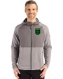 Austin FC - Cutter & Buck Peshastin Fleece Recycled Mens Hybrid Jacket Elemental Grey Heather Front