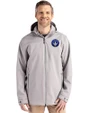 CF Montréal Cutter & Buck Camano Everyday Stretch Recycled Mens Water Resistant Jacket Polished Medium Gray Front
