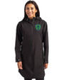 Seattle Sounders FC Cutter & Buck Camano Everyday Stretch Recycled Womens Water Resistant Jacket Black Front