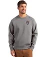 Colorado Rapids Cutter & Buck Roam Epic Versatility Recycled Crew Neck Mens Pullover Elemental Grey Front