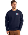 Chicago Fire FC Cutter & Buck Roam Epic Versatility Recycled Crew Neck Mens Pullover Navy Blue Front