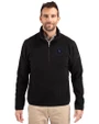 NY Mets City Connect Cutter & Buck Cascade Eco Fleece Mens Quarter Zip Jacket Black Front