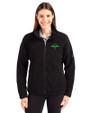 Tampa Bay Rays City Connect Cutter & Buck Cascade Eco Fleece Womens Full Zip Jacket Black Front