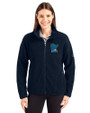Minnesota Twins City Connect Cutter & Buck Cascade Eco Fleece Womens Full Zip Jacket Navy Blue Front