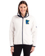 Minnesota Twins City Connect Cutter & Buck Cascade Eco Fleece Womens Full Zip Jacket Shell/Navy Blue Front