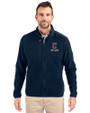Cleveland Guardians City Connect Cutter & Buck Cascade Eco Fleece Mens Full Zip Jacket Navy Blue Front