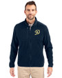 Los Angeles Dodgers City Connect- Cutter & Buck Cascade Eco Fleece Mens Full Zip Jacket Navy Blue Front