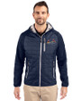 St. Louis Cardinals City Connect Cutter & Buck Rainier Primaloft Mens Eco Full Zip Hybrid Jacket Dark Navy Front