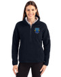 Philadelphia Phillies City Connect Cutter & Buck Cascade Eco Fleece Womens Pullover Jacket Navy Blue Front