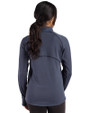 Los Angeles Dodgers City Connect- Cutter & Buck Peshastin Fleece Recycled Womens Full Zip Jacket Navy Blue Heather Back