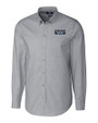 Detroit Tigers City Connect Cutter & Buck Stretch Oxford Mens Long Sleeve Dress Shirt Charcoal Mannequin