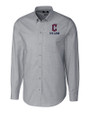 Cleveland Guardians City Connect Cutter & Buck Stretch Oxford Mens Long Sleeve Dress Shirt Charcoal Mannequin