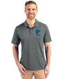 Minnesota Twins City Connect Cutter & Buck Prospect Eco Textured Stretch Recycled Mens Big & Tall Polo Elemental Grey Front