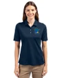 Minnesota Twins City Connect Cutter & Buck Virtue Eco Pique Recycled Womens Polo Navy Blue Front