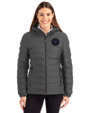 NY Mets City Connect Cutter & Buck Mission Ridge Repreve® Eco Insulated Womens Puffer Jacket Elemental Grey Front