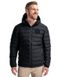 NY Mets City Connect Cutter & Buck Mission Ridge Repreve® Eco Insulated Mens Puffer Jacket Black Front