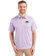 Tampa Bay Rays City Connect Cutter & Buck Pike Eco Symmetry Print Stretch Recycled Mens Polo White/College Purple Front