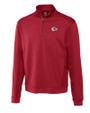 Kansas City Chiefs Cutter & Buck Big & Tall DryTec Edge Half Zip Cardinal Red Mannequin