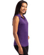Tampa Bay Rays City Connect Cutter & Buck Forge Eco Stretch Recycled Womens Sleeveless Polo Dark College Purple Heather Side