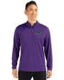 Tampa Bay Rays City Connect Cutter & Buck Virtue Recycled Featherlight Pique Mens Quarter Zip Pullover College Purple Front