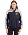 Los Angeles Dodgers City Connect- Cutter & Buck Charter Eco Recycled Womens Anorak Jacket Navy Blue/Polished Front