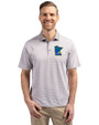 Minnesota Twins City Connect Cutter & Buck Virtue Eco Pique Micro Stripe Recycled Mens Big & Tall Polo Polished/White Front