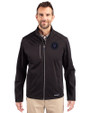 NY Mets City Connect Cutter & Buck Evoke Softshell Recycled Full Zip Mens Jacket Black Front