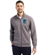Minnesota Twins City Connect Cutter & Buck Roam Recycled Buttery-Soft Knit Mens Full Zip Jacket Elemental Grey Front