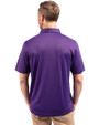 Tampa Bay Rays City Connect Cutter & Buck Forge Eco Stretch Recycled Mens Polo Dark College Purple Heather Back