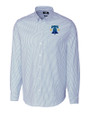 Philadelphia Phillies City Connect Cutter & Buck Stretch Oxford Stripe Mens Big and Tall Long Sleeve Dress Shirt Light Blue Mannequin