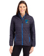 Minnesota Twins City Connect Cutter & Buck Rainier PrimaLoft®  Womens Eco Insulated Full Zip Puffer Jacket Dark Navy Front