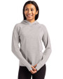 Cutter & Buck Adapt Knit Recycled Womens Heathered Hooded Pullover POH_PRO_HG 1