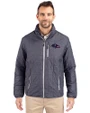 Baltimore Ravens Americana Cutter & Buck Rainier PrimaLoft®  Mens Big and Tall Eco Insulated Puffer Jacket Anthracite Melange Front