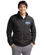 Florida Gators 2025 NCAA Men's Basketball National Champions Cutter & Buck Charter Eco Knit Recycled Big & Tall Full-Zip Jacket Black Front