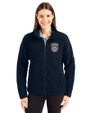 San Diego FC Cutter & Buck Cascade Eco Fleece Womens Full Zip Jacket Navy Blue Front