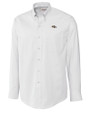 Baltimore Ravens Cutter & Buck Epic Easy Care Nailshead Mens Big and Tall Long Sleeve Dress Shirt White Mannequin