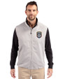 San Diego FC Cutter & Buck Charter Eco Recycled Mens Full-Zip Vest Polished Medium Gray Front