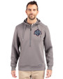 UConn Huskies 2025 NCAA Women's Basketball National Champions Cutter & Buck Roam Epic Versatility Half Zip Recycled Mens Hooded Pullover Elemental Grey Front
