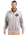UConn Huskies 2025 NCAA Women's Basketball National Champions Cutter & Buck Charter Eco Recycled Mens Full-Zip Jacket Polished Medium Gray Front