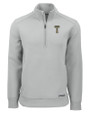 GA Tech Yellow Jackets College Vault Cutter & Buck Roam Epic Versatility Recycled Quarter Zip Mens Pullover Solitare Mannequin