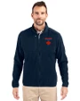 Toronto Blue Jays City Connect Cutter & Buck Cascade Eco Sherpa Mens Big & Tall Fleece Jacket Navy Blue Front